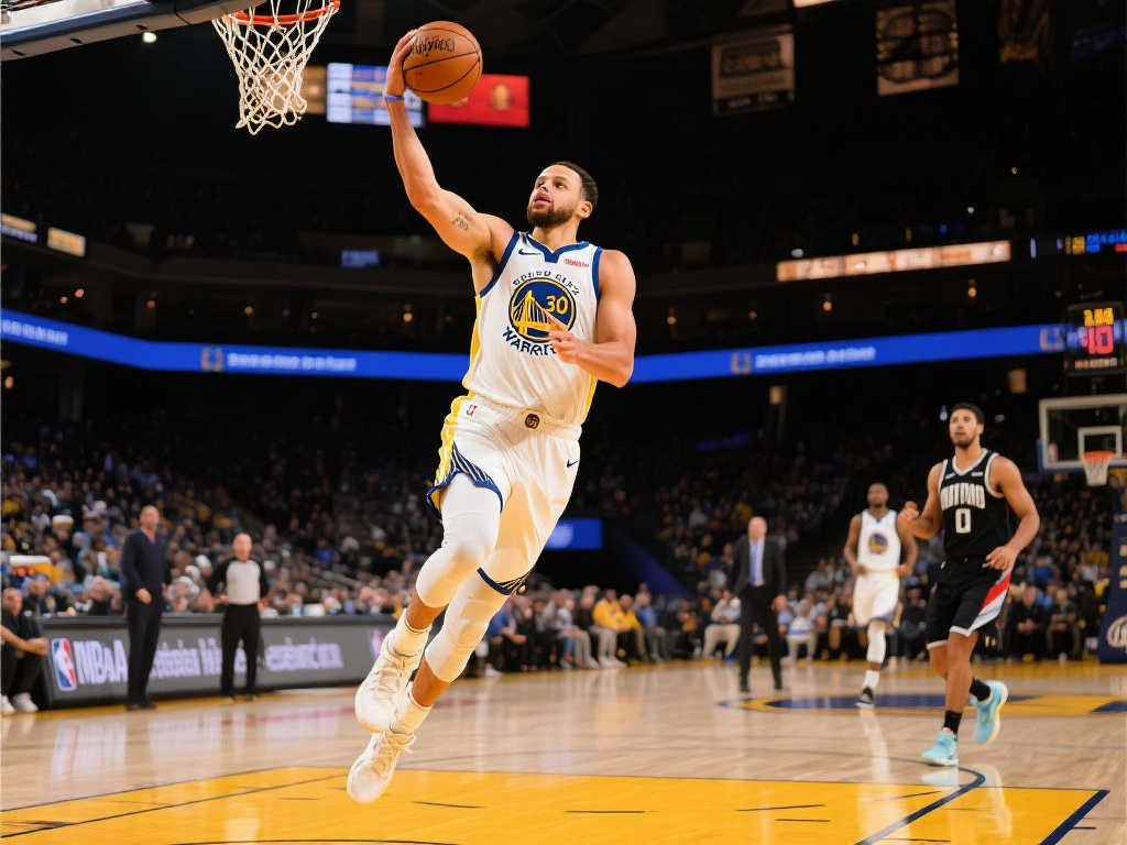 [流言板]卢尼快攻上篮得手拉开12分优势，库里本场确定不复出